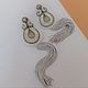 Заказать Серьги кисти с кристаллами для Новогоднего образа. Annka Soutache Украшения из сутажа. Ярмарка Мастеров. . Серьги-кисти Фото №3