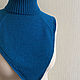 Манишка "Лагуна", 100% меринос. Манишки. FAVORITE KNITWEAR (Наталья). Ярмарка Мастеров.  Фото №4