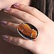 Order Ring amber silver 925 ALS0029. Sunny Silver. Livemaster. . Rings Фото №3