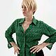 Рубашка из вискозы. Рубашки. Knyazeva_pro_atelier. Ярмарка Мастеров.  Фото №4