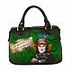 Bag 'Cheshire and the Hatter'. Valise. Pelle Volare. My Livemaster. Фото №4