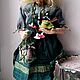 Кикимора и жаба Хивря. Интерьерная кукла. Татьяна  Тепло рук. Ярмарка Мастеров.  Фото №9