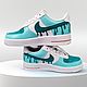 Кроссовки белые, кастом обуви Nike Air Force 1, цветы, ручная роспись. Кроссовки. Olgavolgoart. Роспись одежды и обуви. Кастом. Ярмарка Мастеров.  Фото №6