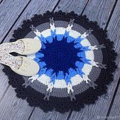 Для дома и интерьера handmade. Livemaster - original item The round knitted crochet rug from cord for bathroom. Handmade.