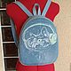 Copy of Copy of Backpack denim female Owl. Backpacks. Handmade shop. My Livemaster. Фото №6