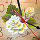 Watch cedar Rose White rose. Watch. Original painted Souvenirs and gift. Online shopping on My Livemaster.  Фото №2