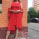 Вязаный костюм ручной работы с платьем,кардиганом БАДЕН. Костюмы. IRINASHIROKOVARUSSIA. Ярмарка Мастеров.  Фото №4
