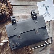 Сумки и аксессуары handmade. Livemaster - original item Toucan Grey leather Bicycle bag (Bicycle bag). Handmade.