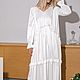  linen snow-white dress (boudoir/for photo shoots). Dresses. viax. My Livemaster. Фото №6