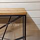 Консольный стол лофт GEOMETRY black. Консоли. SLIVA wood deco. Ярмарка Мастеров.  Фото №6