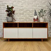 Для дома и интерьера handmade. Livemaster - original item TV stand made of solid pine (project g. Moscow). Handmade.