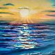 Order Painting Sea sunset bright sea sunset. Yulia Berseneva ColoredCatsArt. Livemaster. . Pictures Фото №3