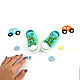 Newborn gift: Booties sneakers turquoise. Gift for newborn. babyshop. My Livemaster. Фото №4