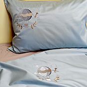 Для дома и интерьера handmade. Livemaster - original item Bed linen. A gift for my son.Gift Embroidery. Satin Luxury. Royal.. Handmade.