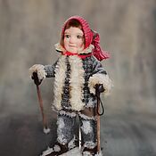 Резерв Девочка с куклой авторская кукла коллекционная