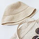 Light Panama knitted cotton hat 56-59 size. Hats1. SolarisArtis. Online shopping on My Livemaster.  Фото №2