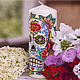 Свеча Dia De Los Muertos. Свечи. Анастасия Добрусина (hennasound). Интернет-магазин Ярмарка Мастеров.  Фото №2