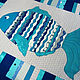 Лоскутное одеяло "синяя рыба", Одеяла, Москва,  Фото №1