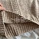 Кардиган твид шёлк натуральный 100% тусса Tussah Silk Италия твидовый. Кардиганы. Annacashmeresilk. Ярмарка Мастеров.  Фото №6