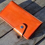 Сумки и аксессуары handmade. Livemaster - original item Wallets: Orange. Handmade.