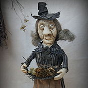 Куклы и игрушки handmade. Livemaster - original item The Witch Mrs. Daphne Lawrence. Handmade.