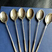 Винтаж handmade. Livemaster - original item Silver teaspoons silver 800 proof, Germany. Handmade.