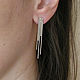 Long earrings sticks without stones, earrings ' Waterfall'. Earrings. Irina Moro. My Livemaster. Фото №6