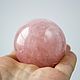 ball of rose quartz 'energy' stand (natural mineral). Ball. The inspiration of nature in stones. My Livemaster. Фото №5