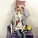 Авторская текстильная кукла. Мороженко. Куклы и пупсы. Оксана Галицына (charmingdoll). Ярмарка Мастеров.  Фото №4