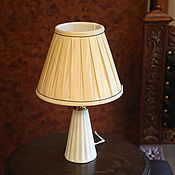 Антикварная лампа фарфор кобальт 1950 год