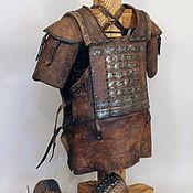 Субкультуры handmade. Livemaster - original item Viking armor (cuirass with shoulder pads Bracers). Handmade.