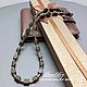 Чокер мужские короткие бусы из гематита оникса лавы Успех вар. 2. Чокер. accessories for men. Интернет-магазин Ярмарка Мастеров.  Фото №2