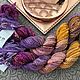 Mix of Five Texture Threads (39)'Violet-Yellow'(England). Thread. Crystal Sky Hrustalnoe Nebo. Интернет-магазин Ярмарка Мастеров.  Фото №2