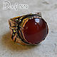 Order Abstract ring with carnelian. Sergej Dementjev (desef). Livemaster. . Ring Фото №3
