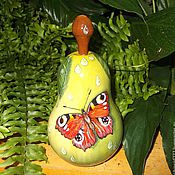 Для дома и интерьера handmade. Livemaster - original item Box Pear Souvenir Painting on wood. Handmade.