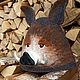 Банная шапка "Кабан". Банные принадлежности. Ирина Шкурко (shkiv_felting). Интернет-магазин Ярмарка Мастеров.  Фото №2