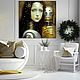 Order Painting Girl and Robot. Gold Silver painting fantasy art. House of the Sun (irina-bast). Livemaster. . Pictures Фото №3