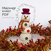 Материалы для творчества handmade. Livemaster - original item Snowman amigurumi pattern. Crochet Christmas Snowman easy to do.. Handmade.