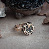 Украшения handmade. Livemaster - original item Ring with a hawk. Goh Archer`s ring. Dark Souls. bronze silver. Handmade.