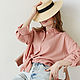 Summer pink muslin suit, light cotton shirt, trousers. Suits. mozaika-rus. My Livemaster. Фото №5