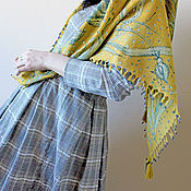 Шелковый шарф батик 
