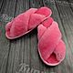 Slippers from Australian Mouton 'Chanel' (Pink ). Slippers. kupimeh. My Livemaster. Фото №6