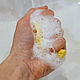 Order Sponge for washing and removing masks Yellow disc. Soap-making workshop. Livemaster. . Washcloths Фото №3