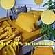 Постельное белье льняное "Горчичный" умягченное 100% лен, Комплекты постельного белья, Тольятти,  Фото №1