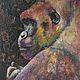  ' African history. Gorilla' acrylic painting, Pictures, Ekaterinburg,  Фото №1
