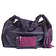 Сумка мешок Хобо Баул на плечо кожаная фиолетовая Бохо. Сумка-мешок. Bags by Katerina Klestova (kklestova). Интернет-магазин Ярмарка Мастеров.  Фото №2
