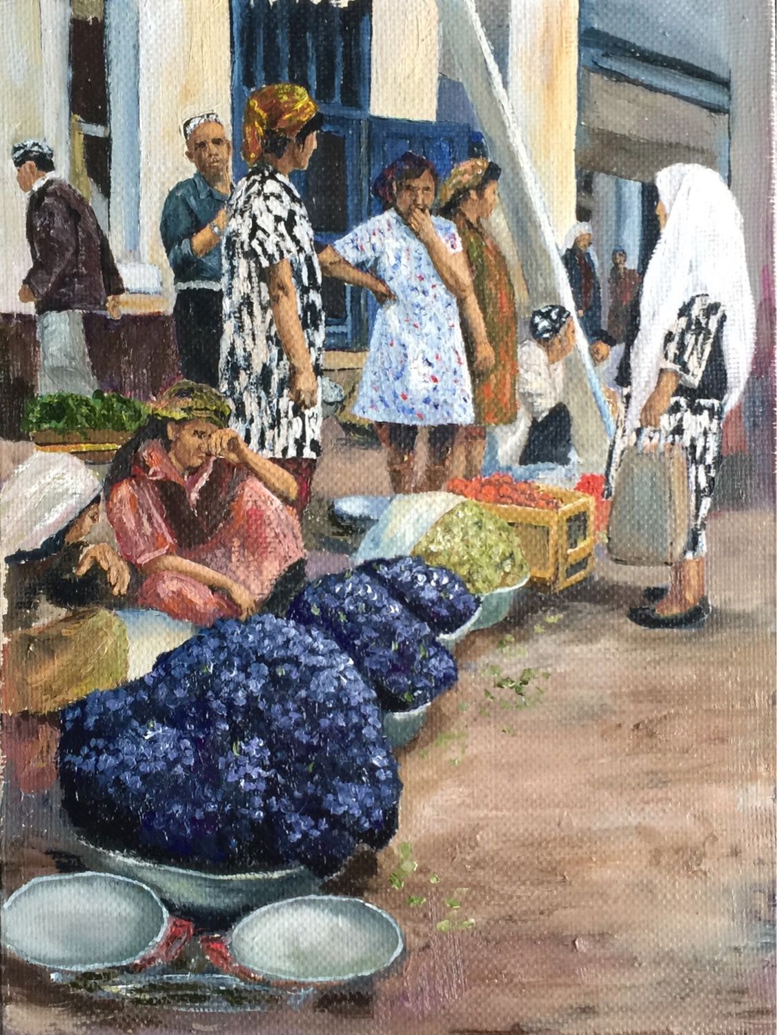 Картины Джангарачевой Восточный рынок