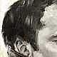  Quentin Tarantino oil portrait on canvas 20h20cm. Pictures. myfoxyart (MyFoxyArt). My Livemaster. Фото №5