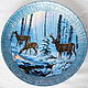 Plate with deer. Plates. DeLuxe. Online shopping on My Livemaster.  Фото №2