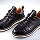 Полуботинки из натуральной кожи крокодила IMA7014B42. Топсайдеры. CrocShop товары из экзотической кожи. Ярмарка Мастеров.  Фото №6